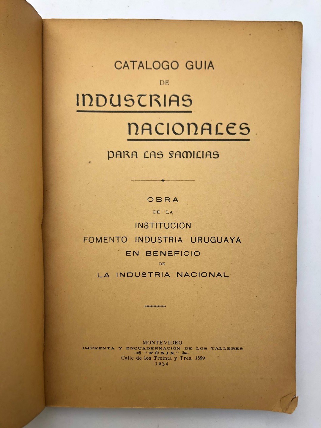 Catálogo guía de industrias nacionales para las familias