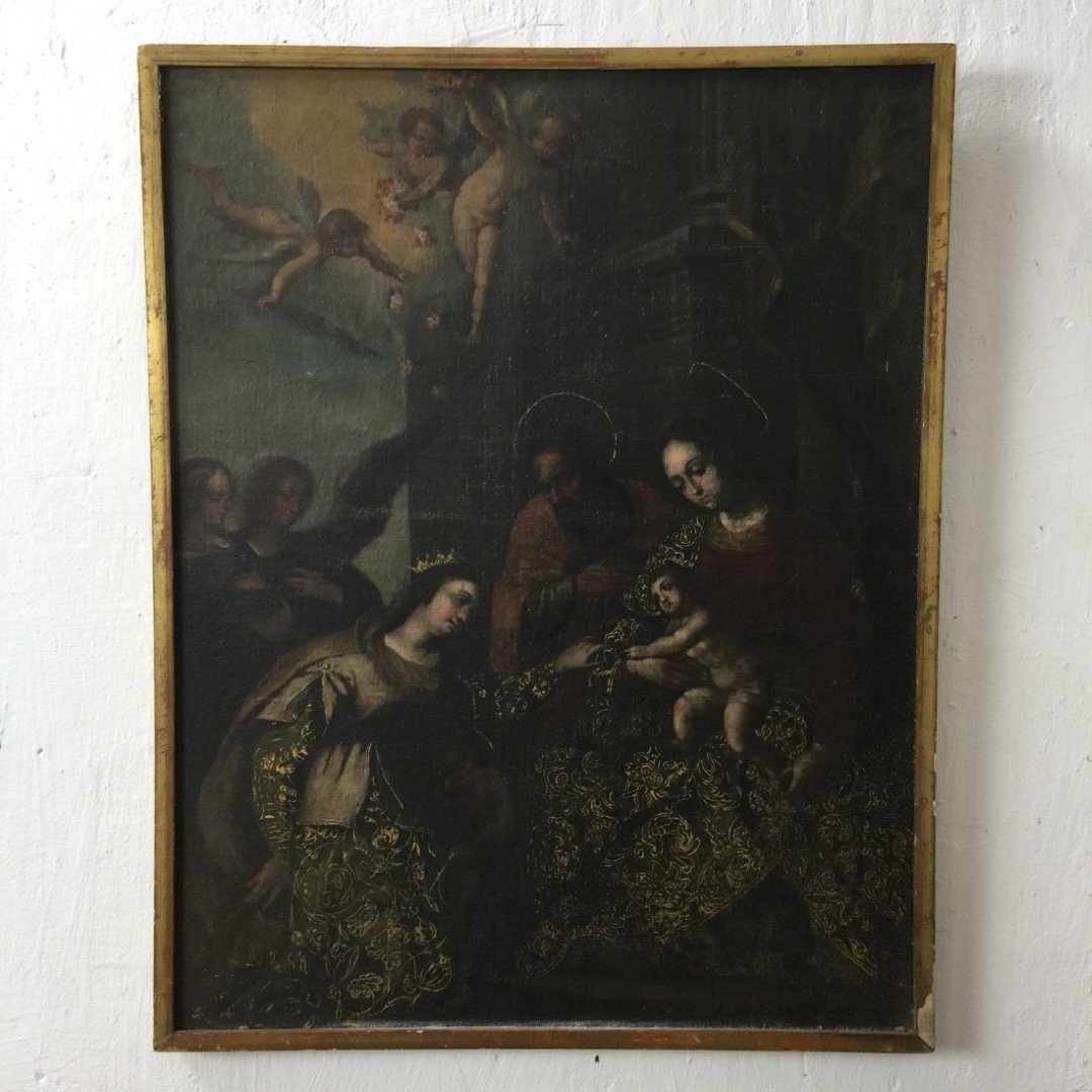 Óleo sobre tela "Presentación de Jesús"