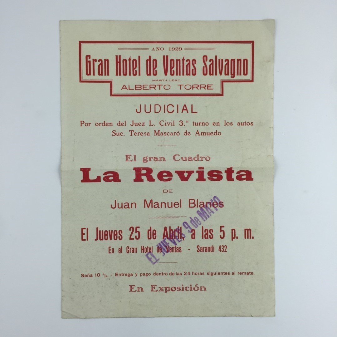 Afiche "Juan Manuel Blanes"