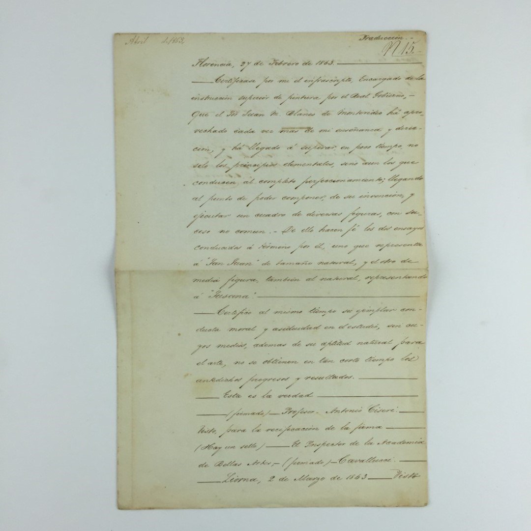 Documento "Juan Manuel Blanes"