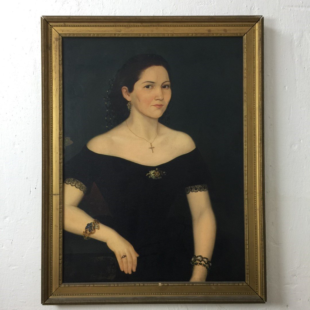 Óleo sobre tela. "Retrato"