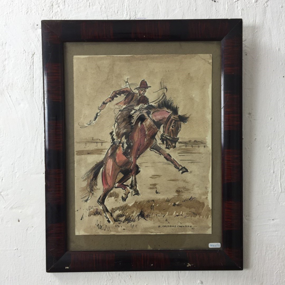 Enrique Castells Capurro. "Jineteada"