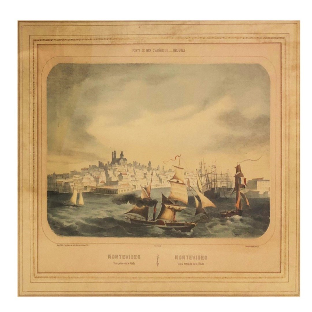 Litografía. "Montevideo"