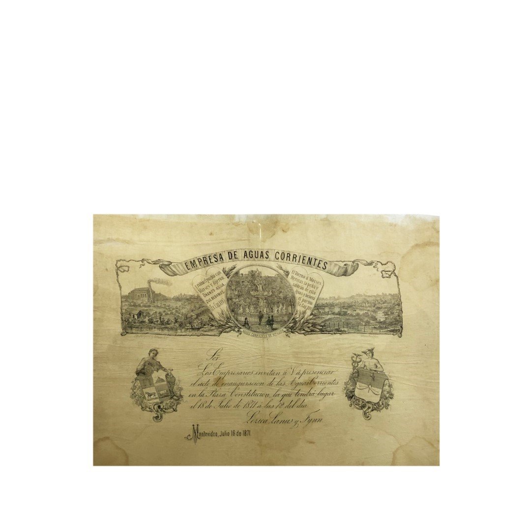 Impreso en seda "Aguas Corrientes"