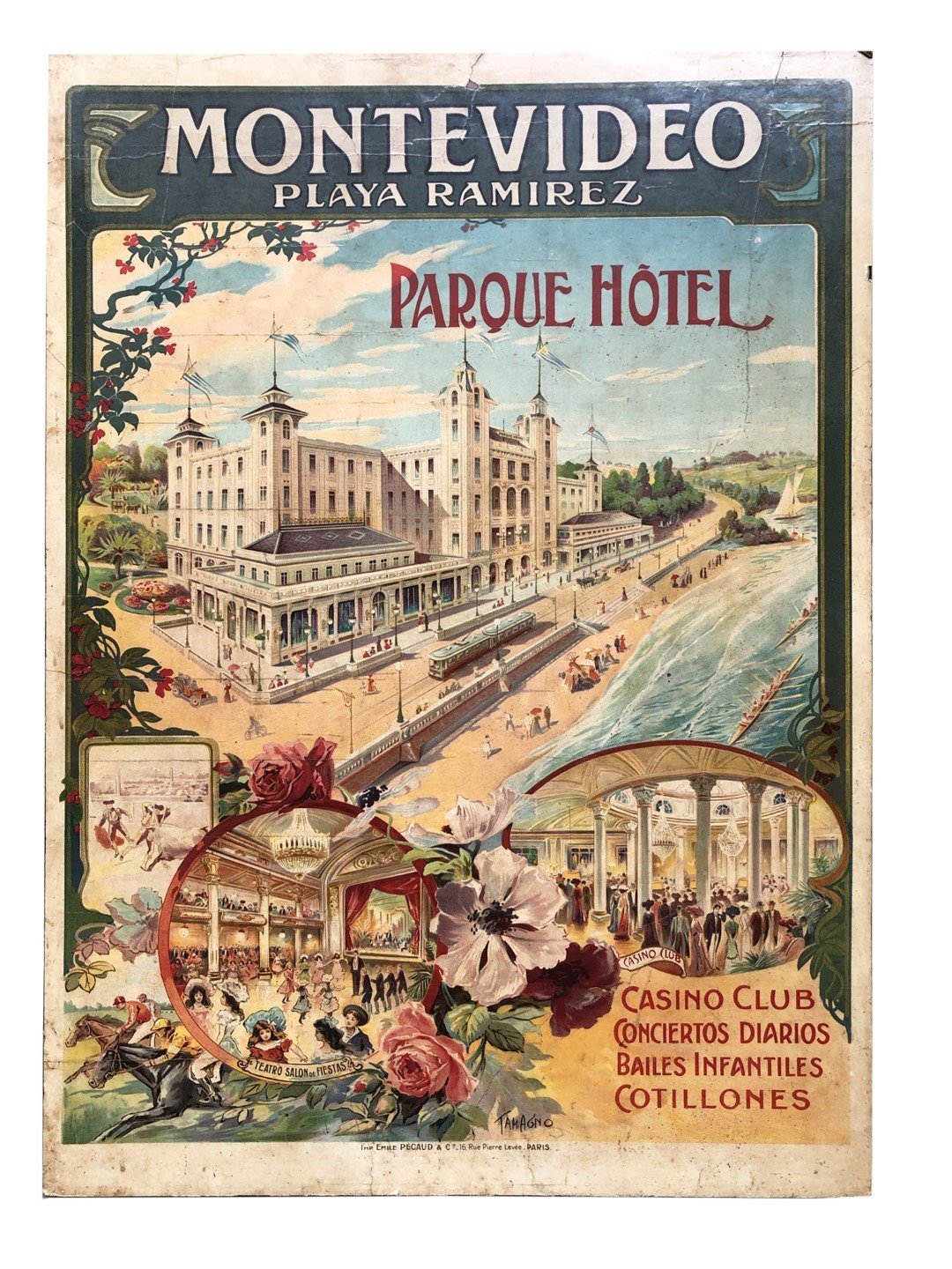 Afiche litográfico "Montevideo"