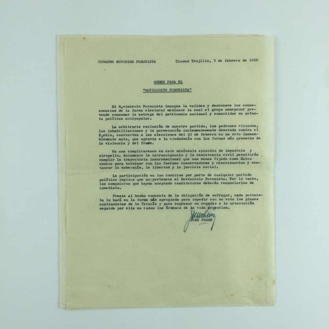 Documento "Juan Domingo Perón"