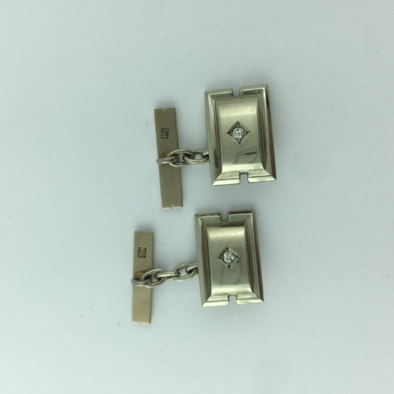 Gemelos en oro 18 K
