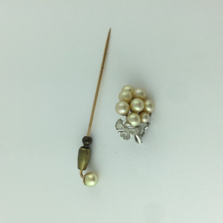 Dos piezas en oro y plata