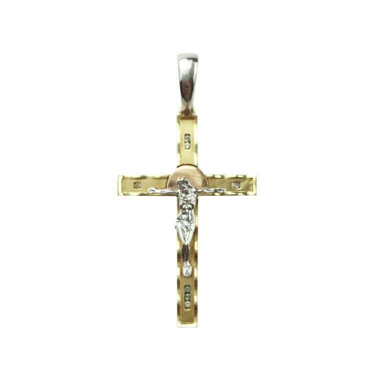 Crucifijo en oro 18 K