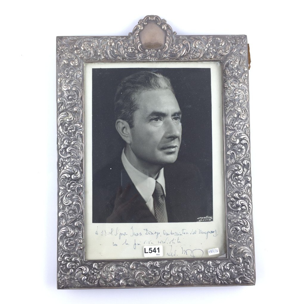 Portarretrato en plata