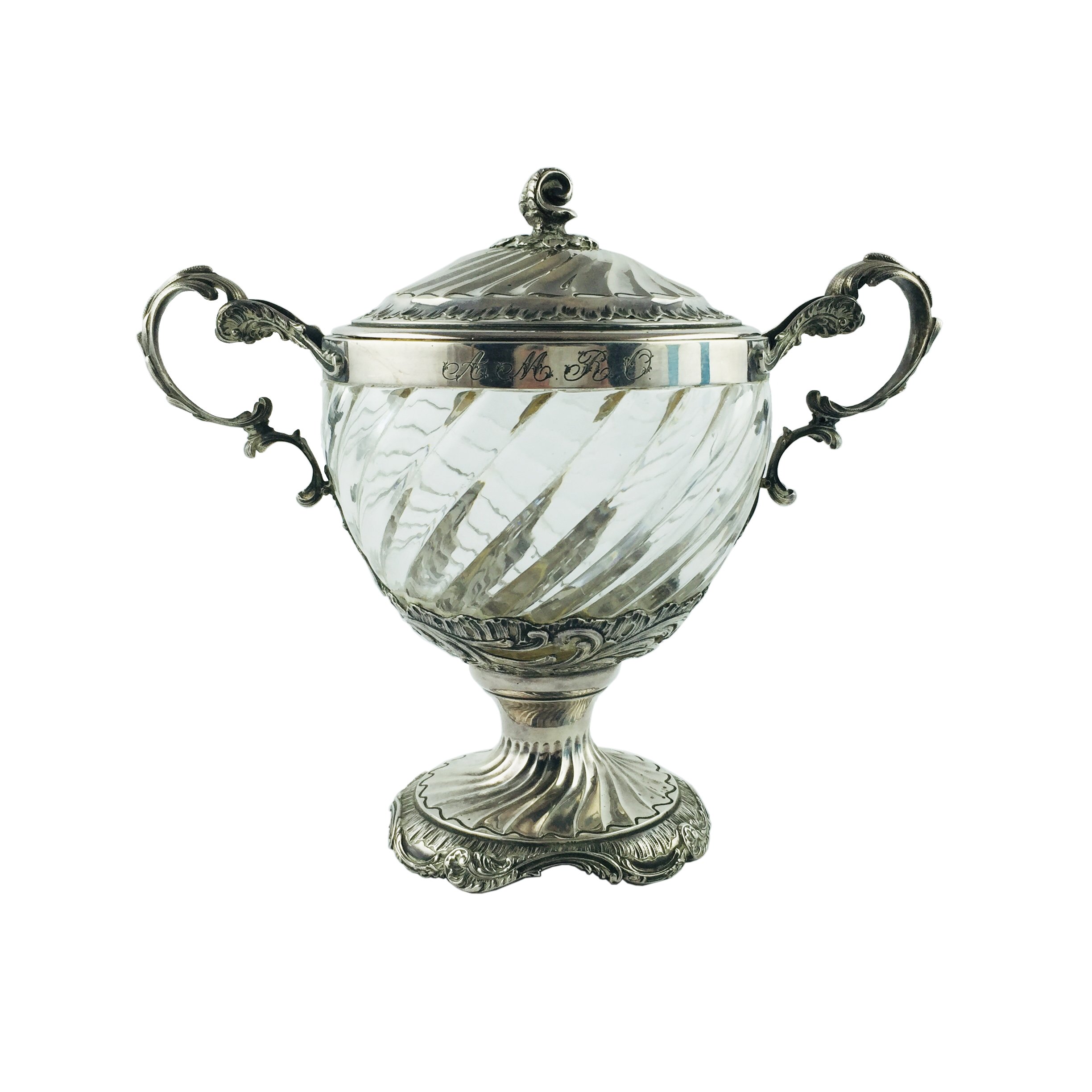 Dulcera en plata y cristal