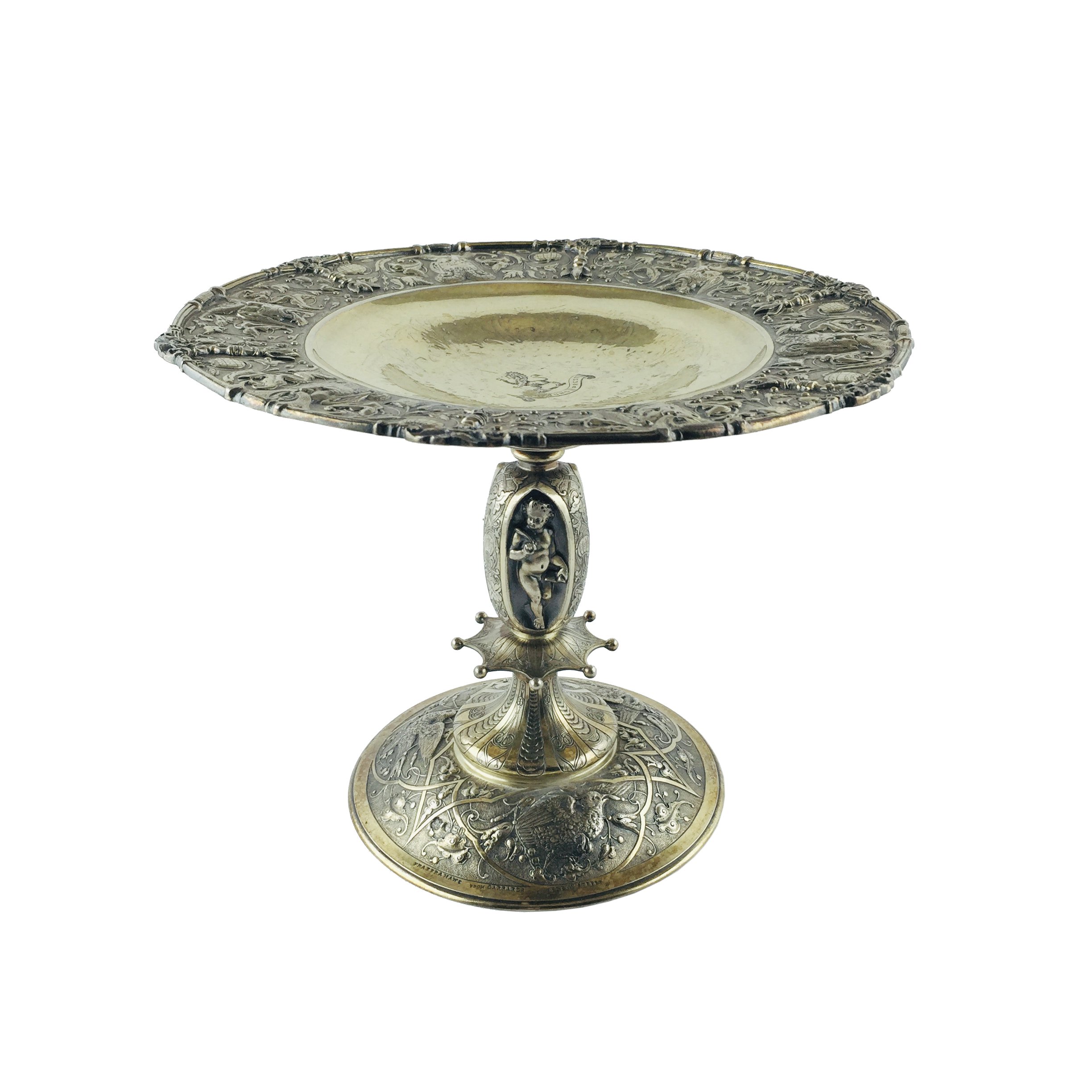 Centro de mesa en plata