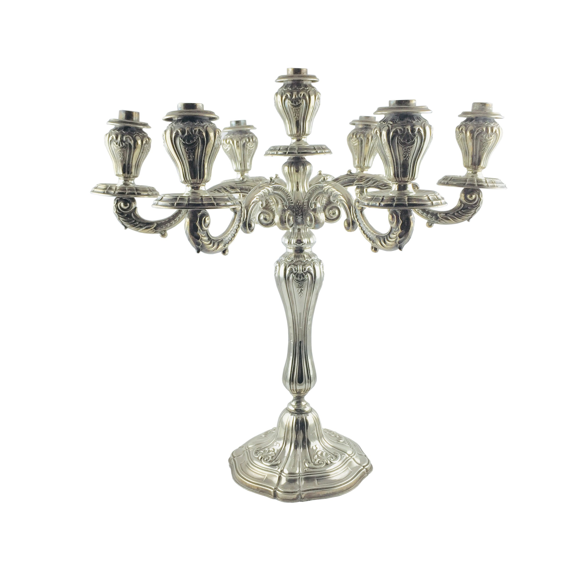 Par de candelabros en plata