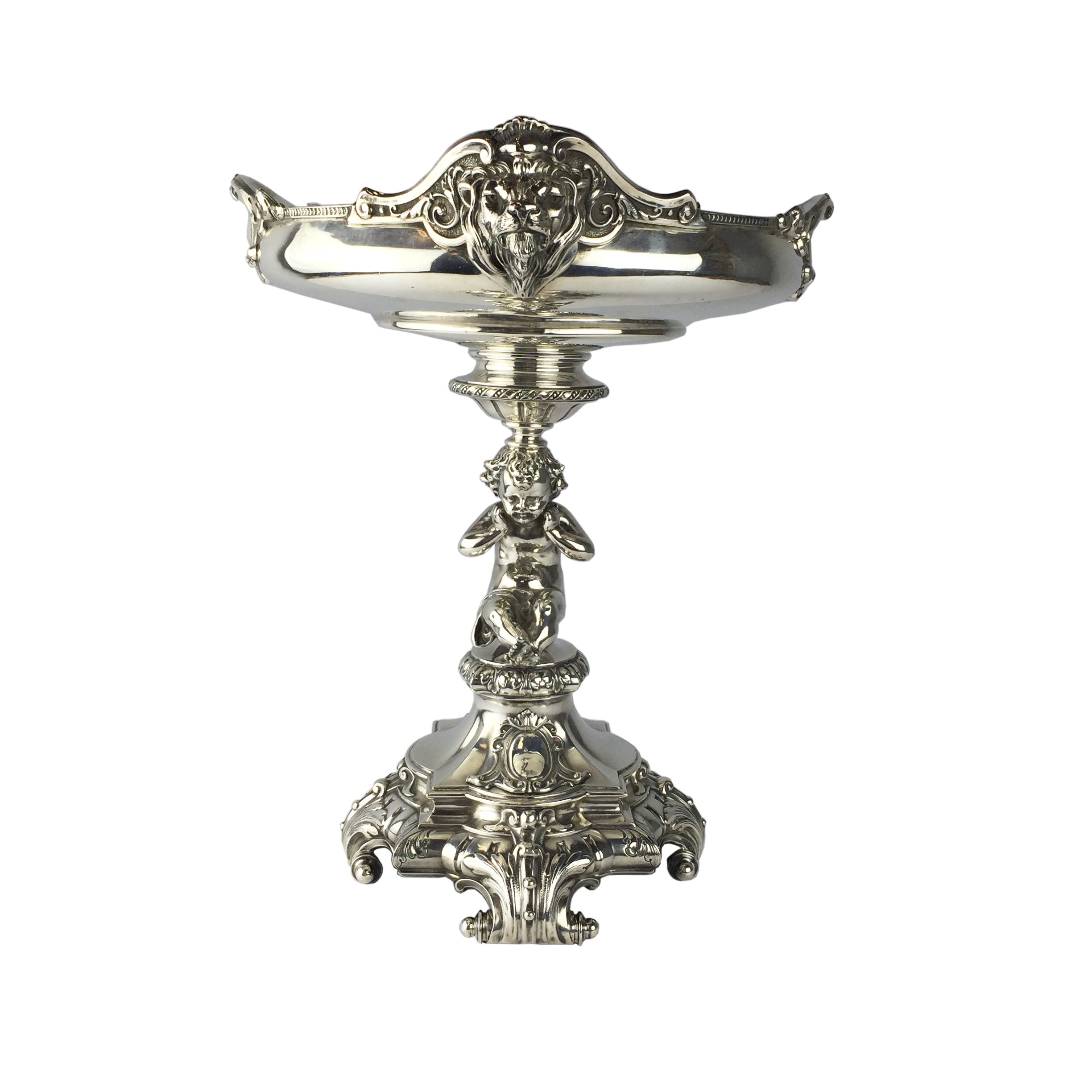 Centro de mesa en plata