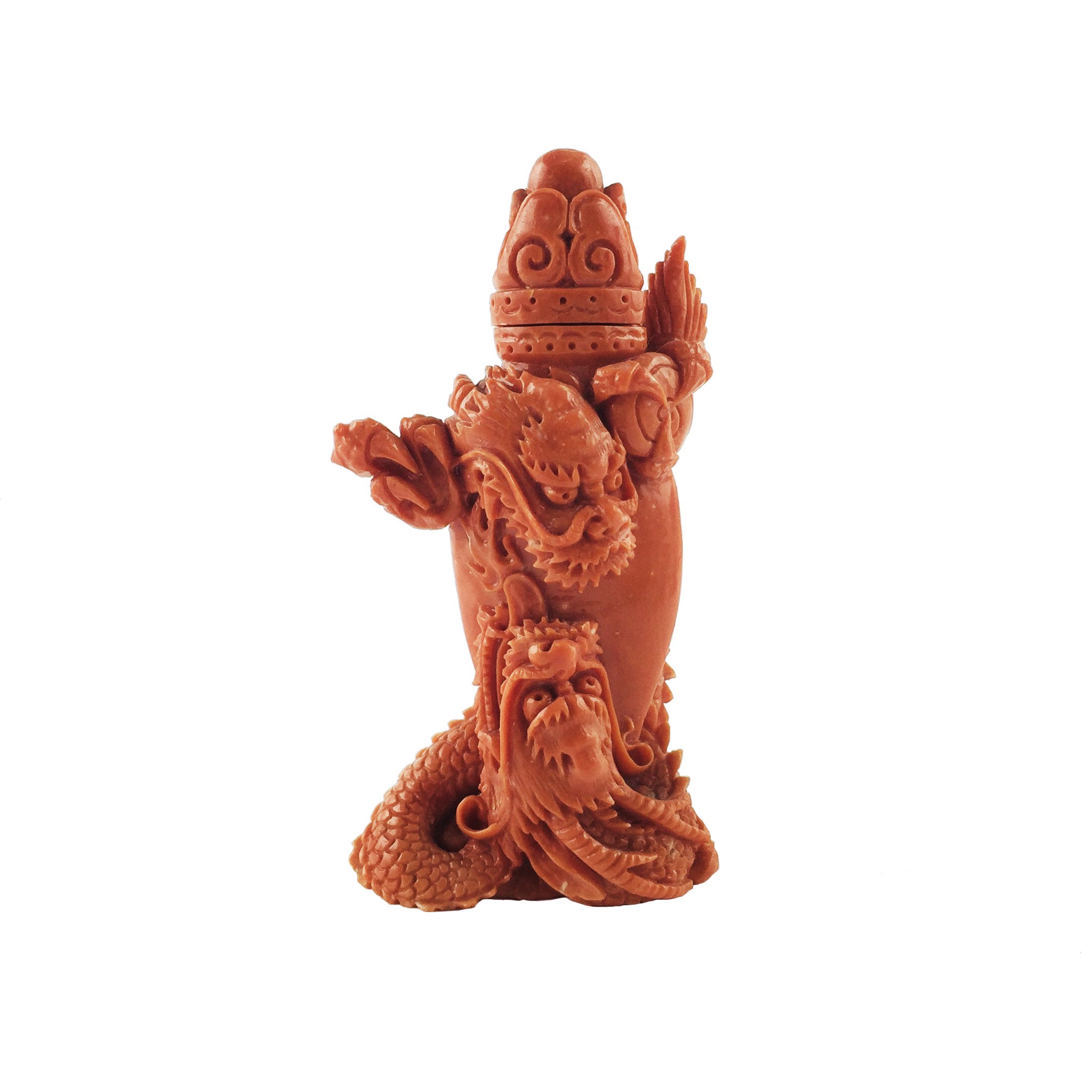 Potiche chino en coral