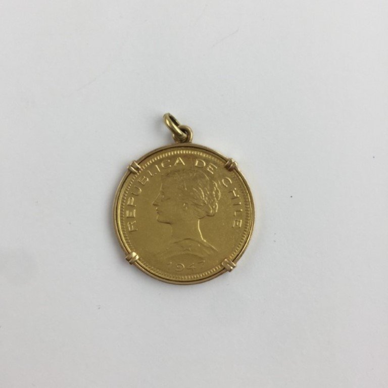 Moneda chilena en oro
