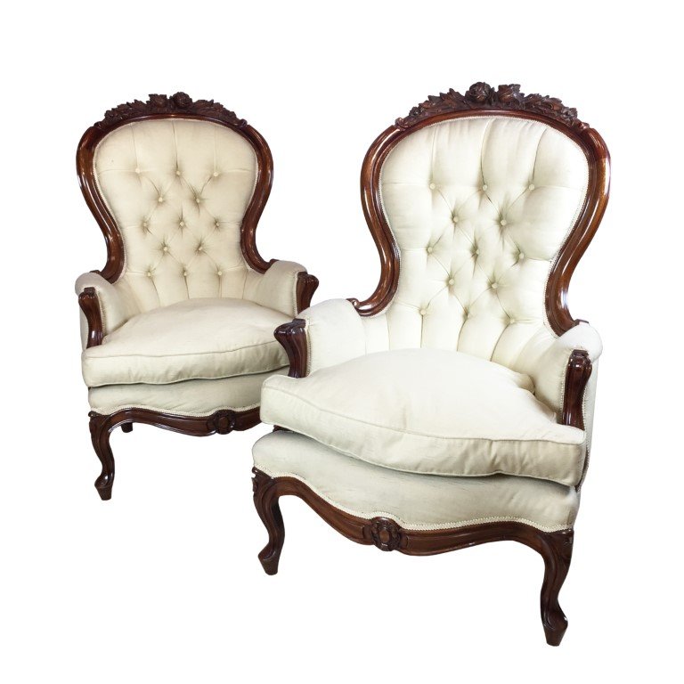 Par de sillones victorianos