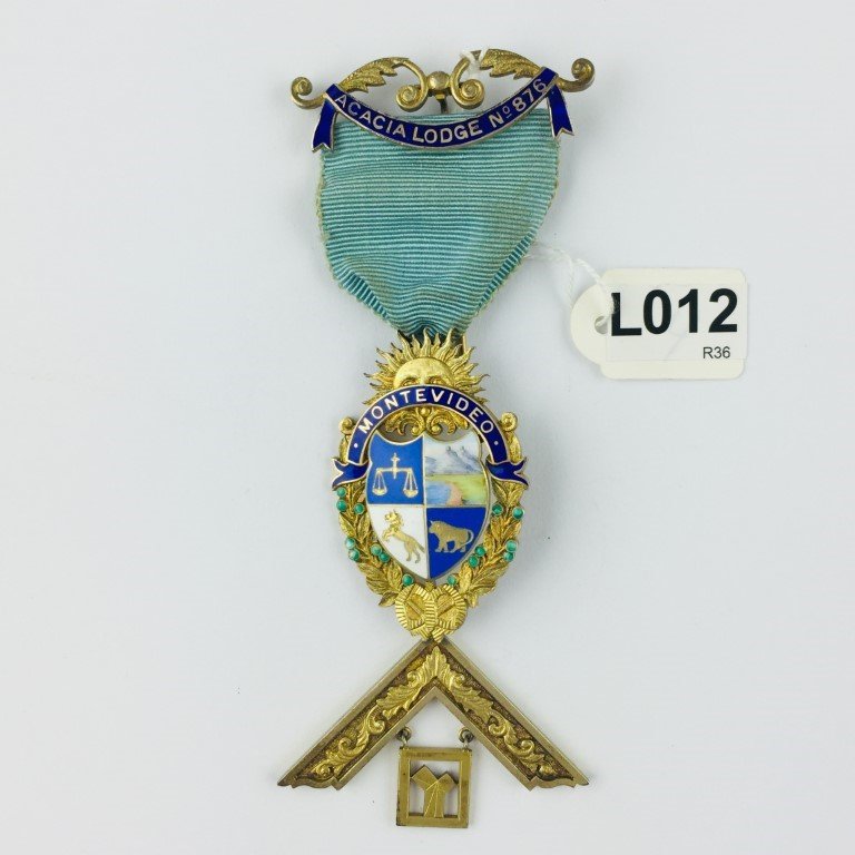 Medalla de pecho masónica uruguaya