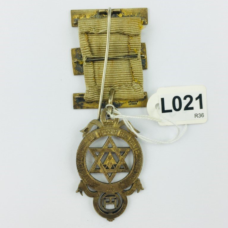 Medalla de pecho masónica inglesa - Imagen 2