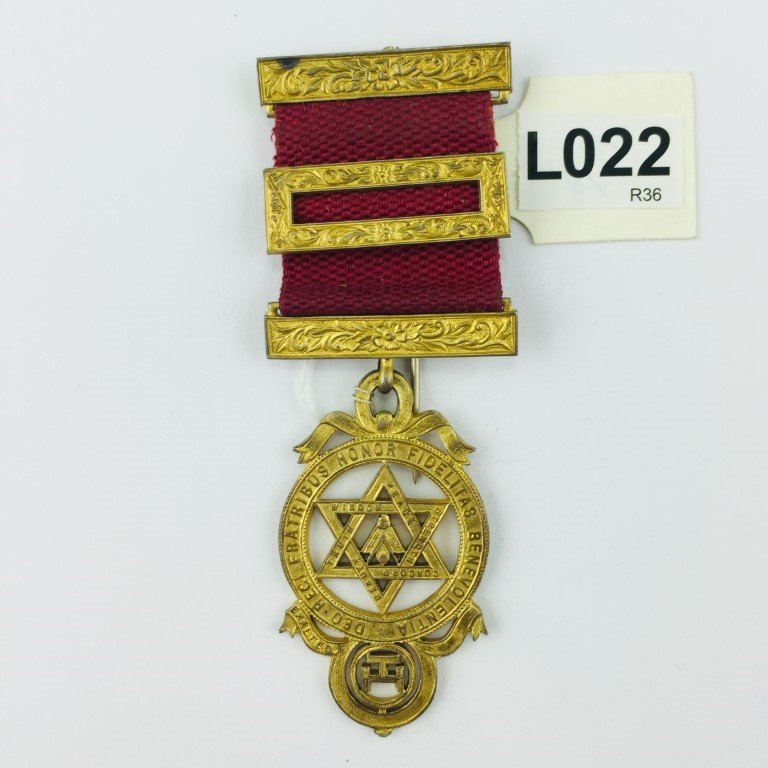 Medalla de pecho masónica inglesa
