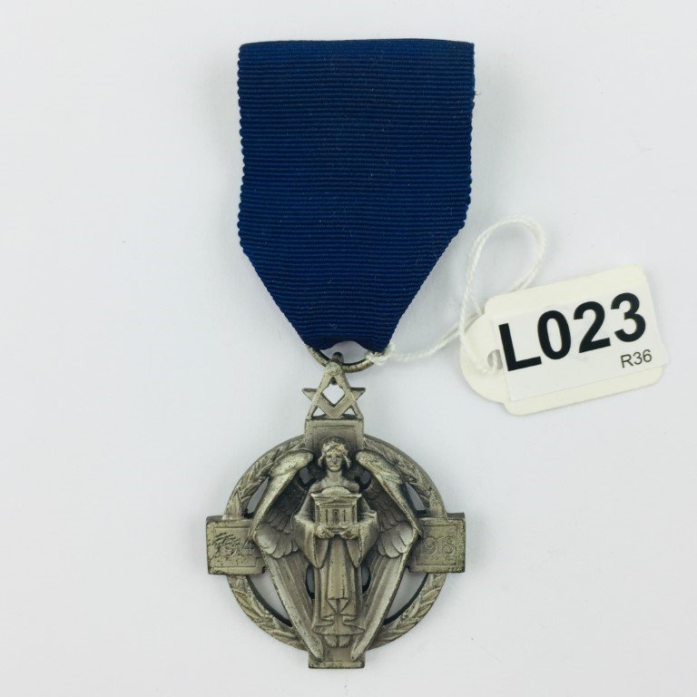 Medalla de pecho masónica inglesa