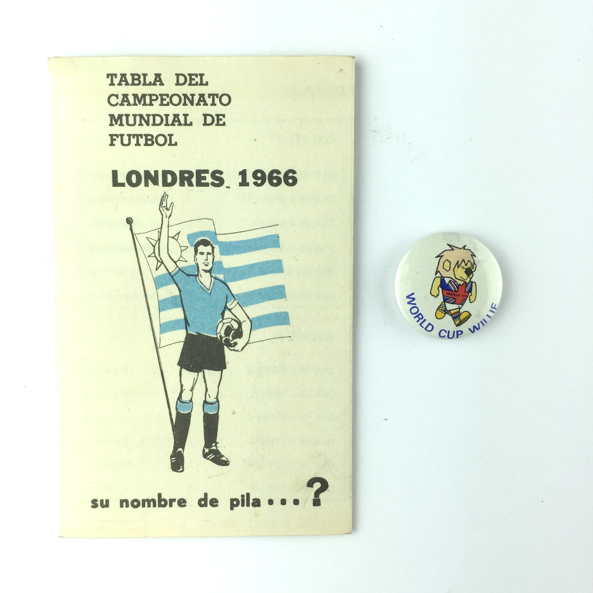 Dos piezas Mundial Inglaterra 1966