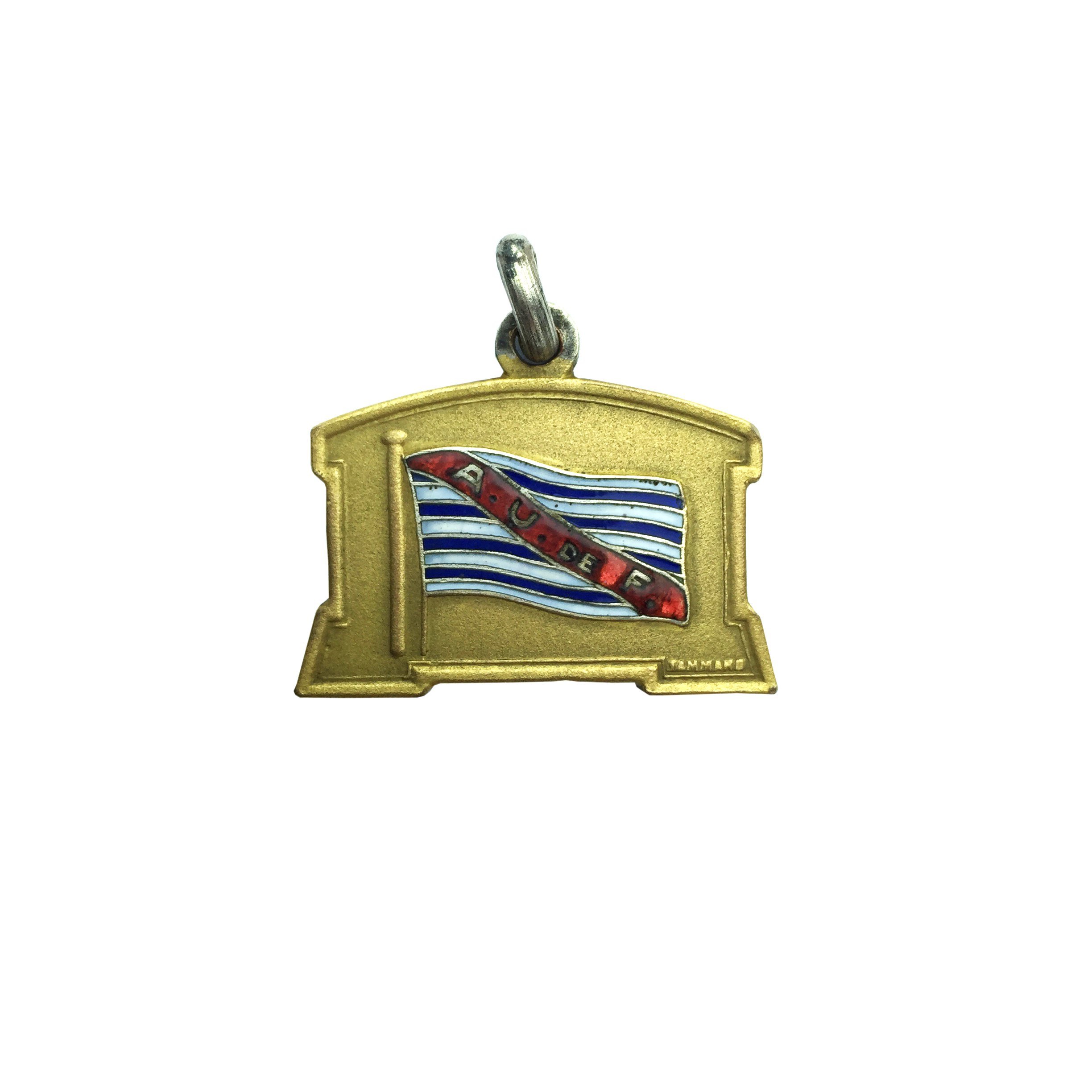 Medalla en bronce y esmalte