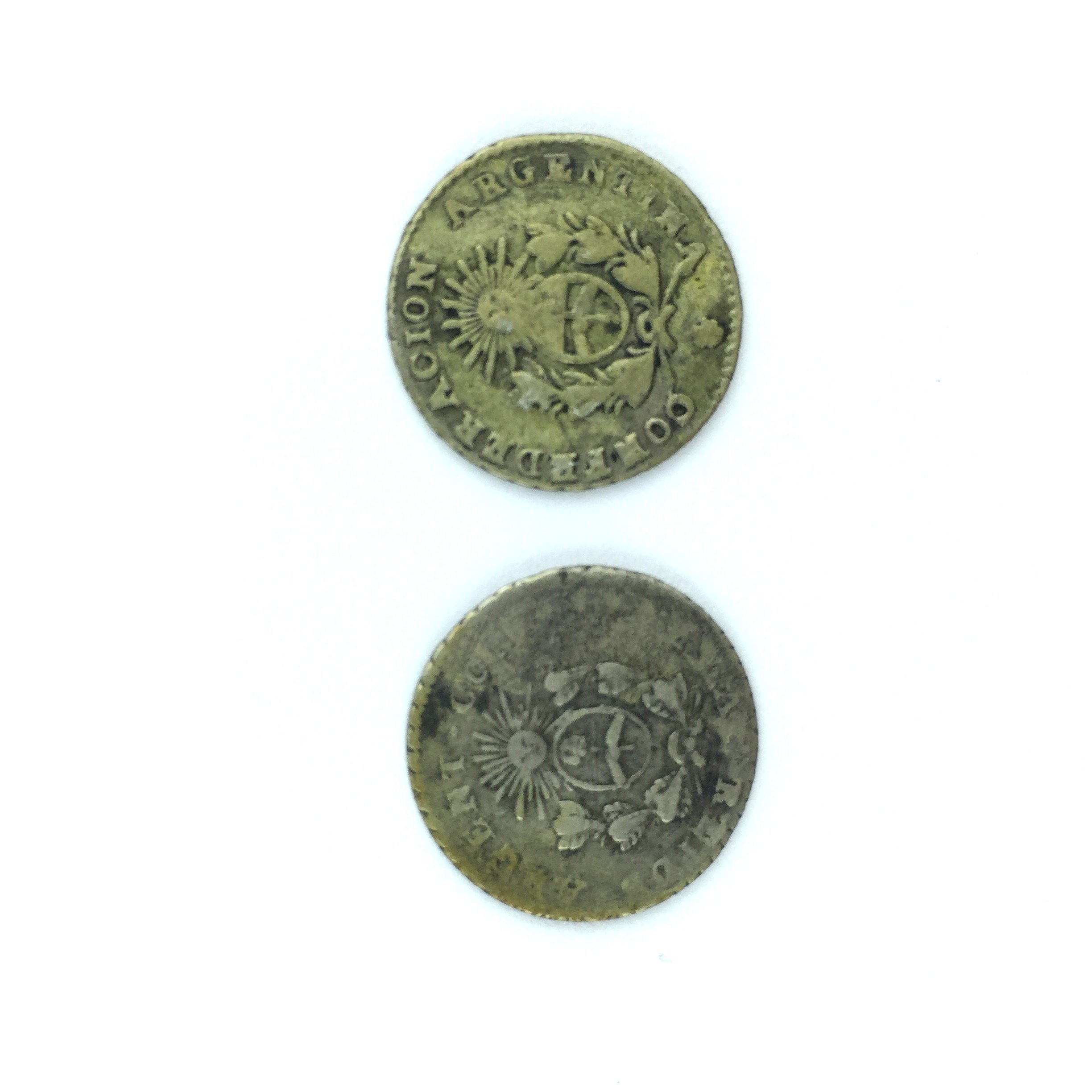 2 monedas argentinas