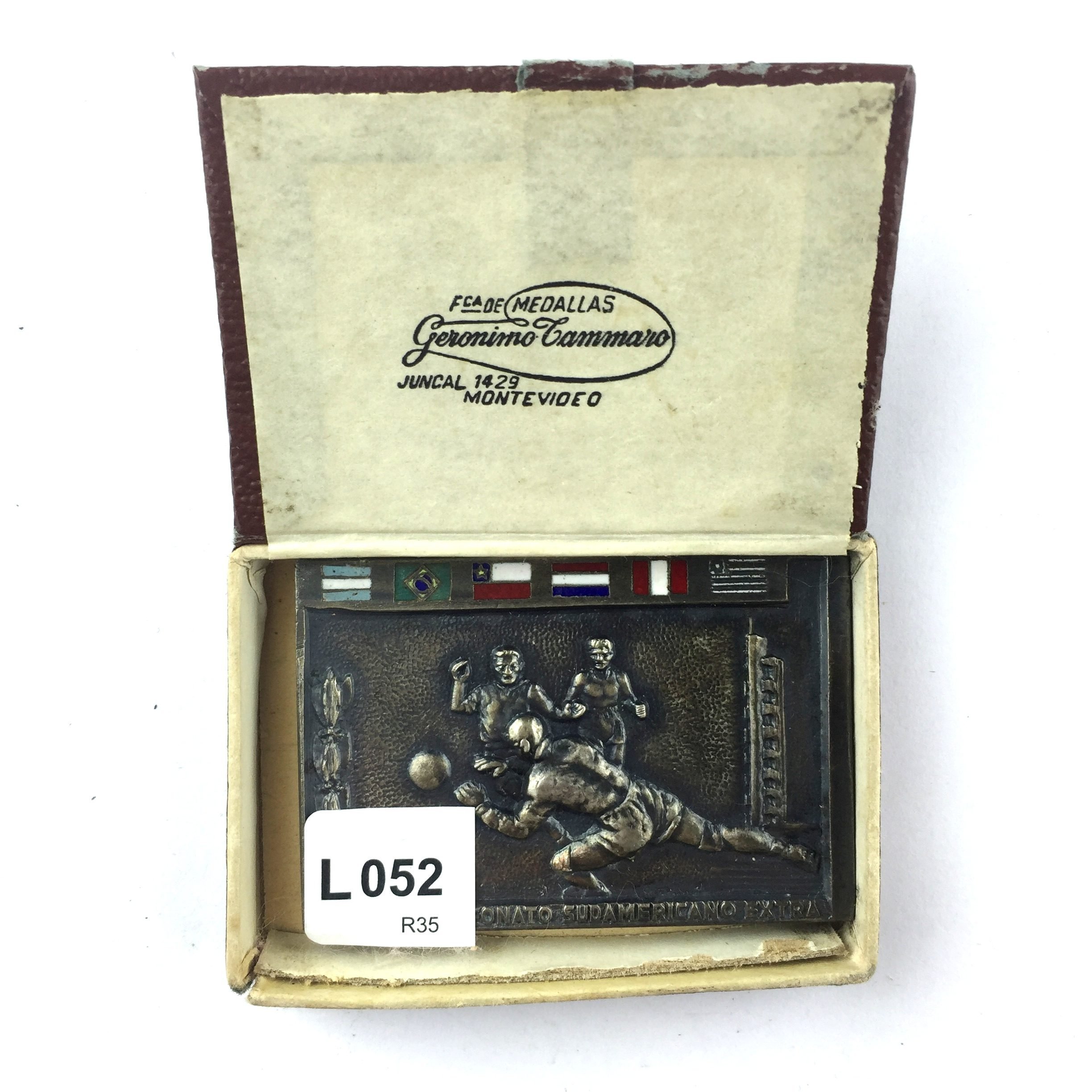 Placa en plata y esmalte