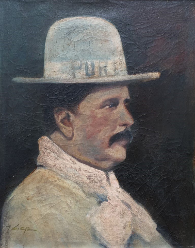 Óleo Aparicio Saravia