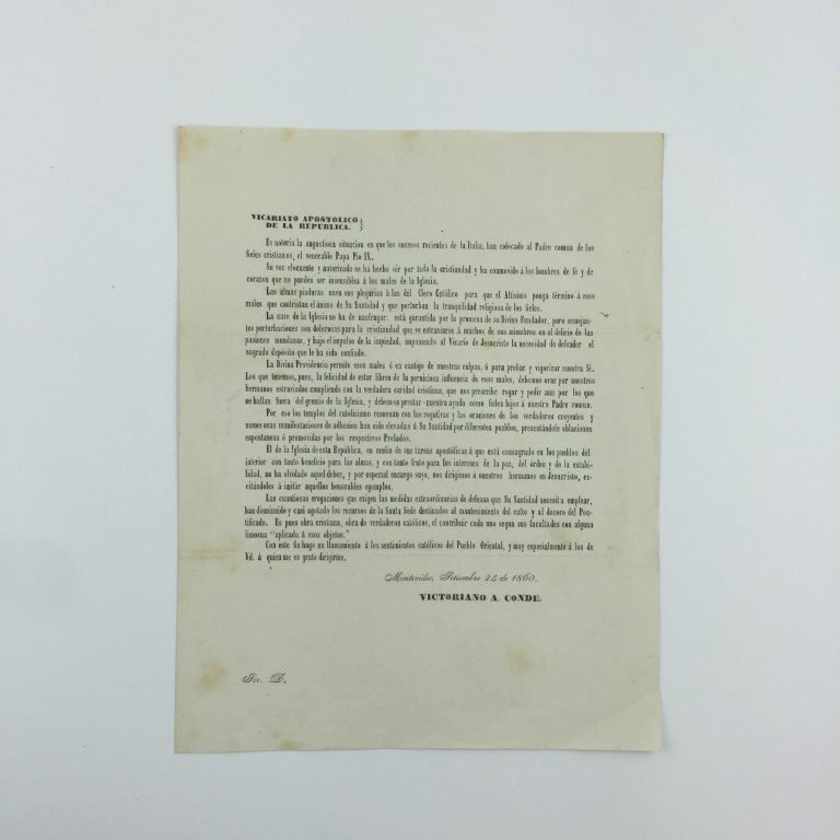 Documento Victoriano A. Conde