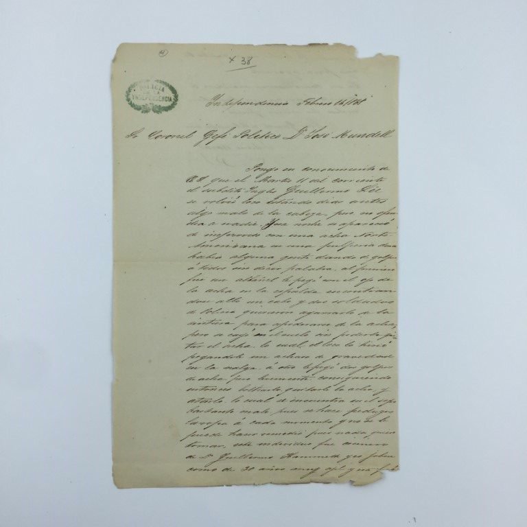 Documento Policía de la Independencia