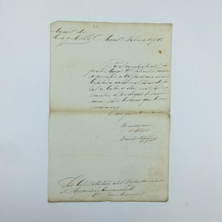 Documento Ministerio de Guerra