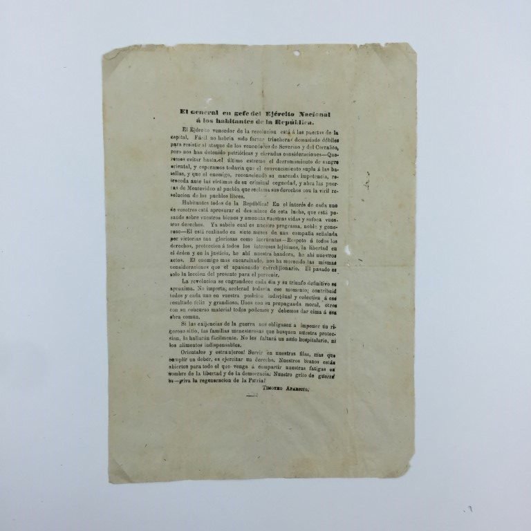 Documento Timoteo Aparicio