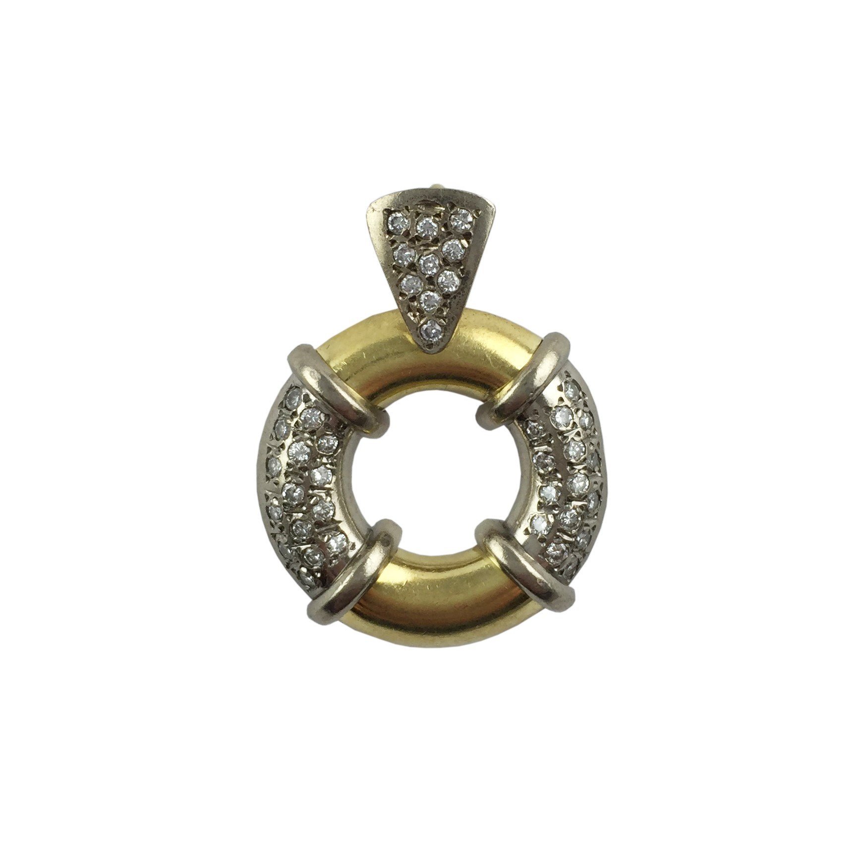 Colgante oro 18 K y brillantes