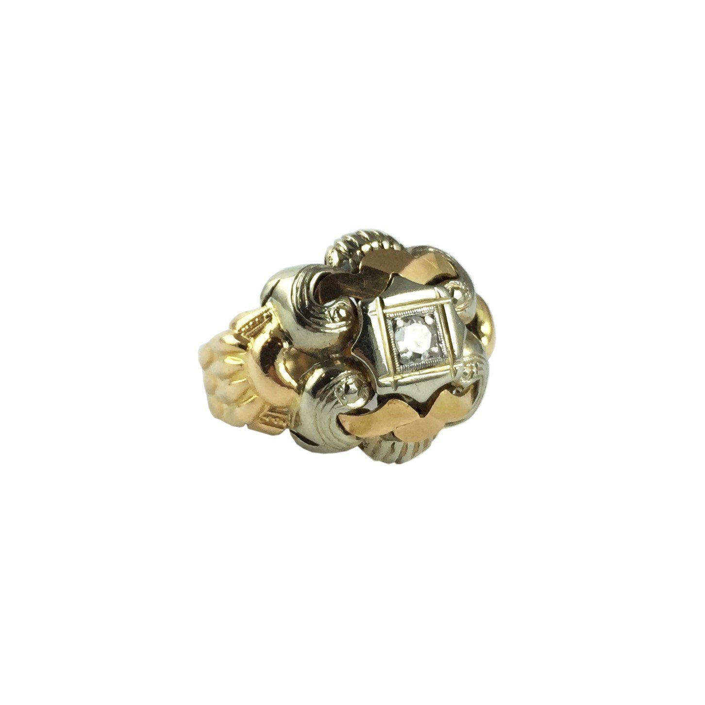 Anillo oro 18 K y brillante