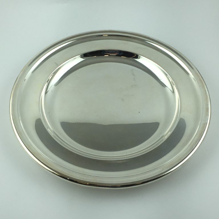 Bandejas en metal plateado