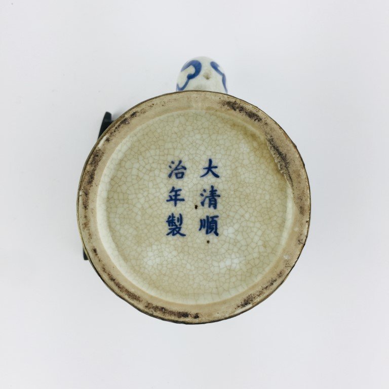 Tetera y caja chinas en porcelana - Imagen 2