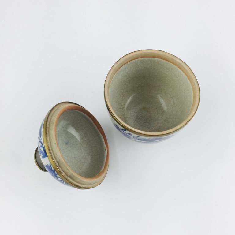 Tetera y caja chinas en porcelana - Imagen 4