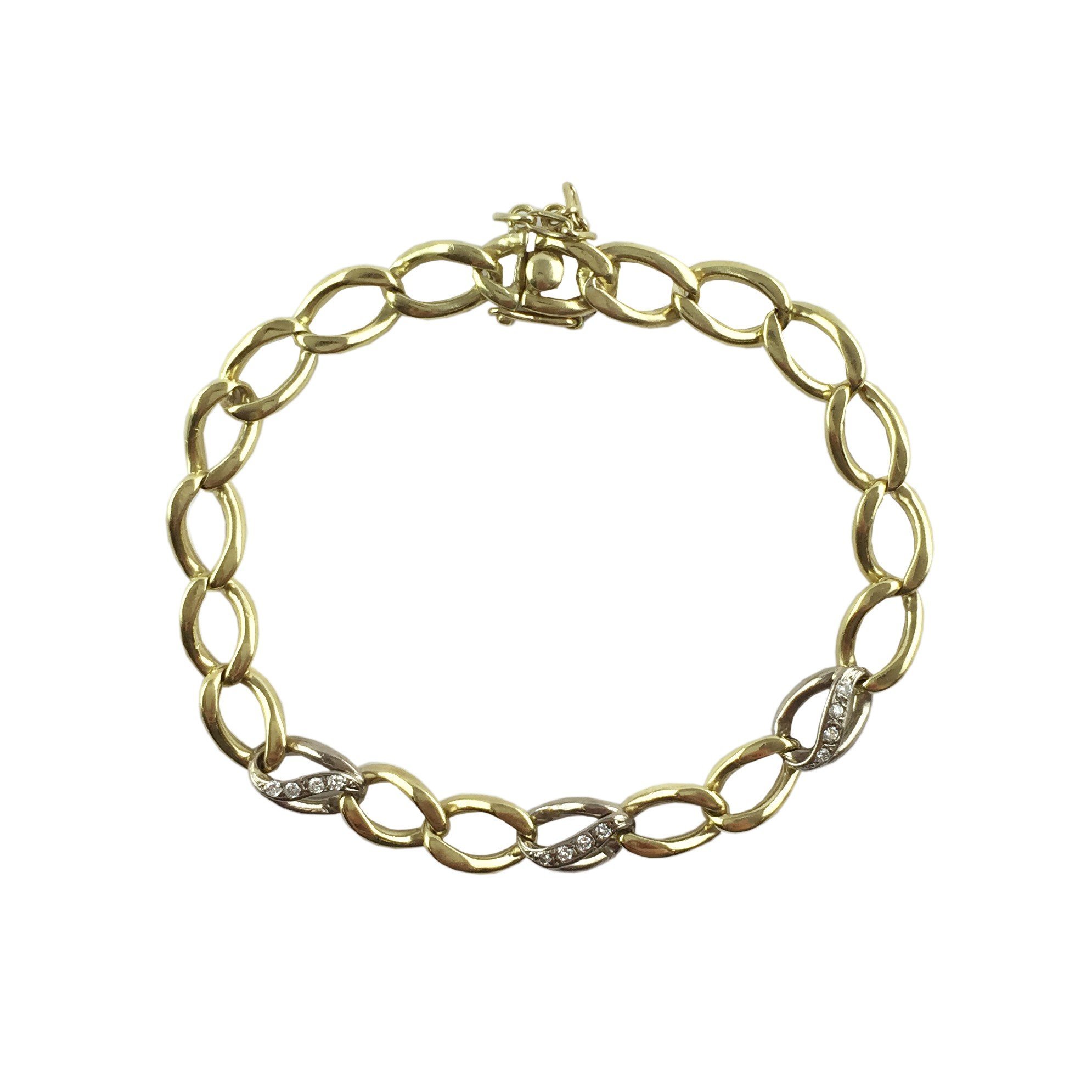 Pulsera oro 18 K y brillantes