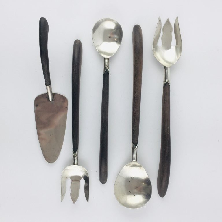 Piezas para servir en plata