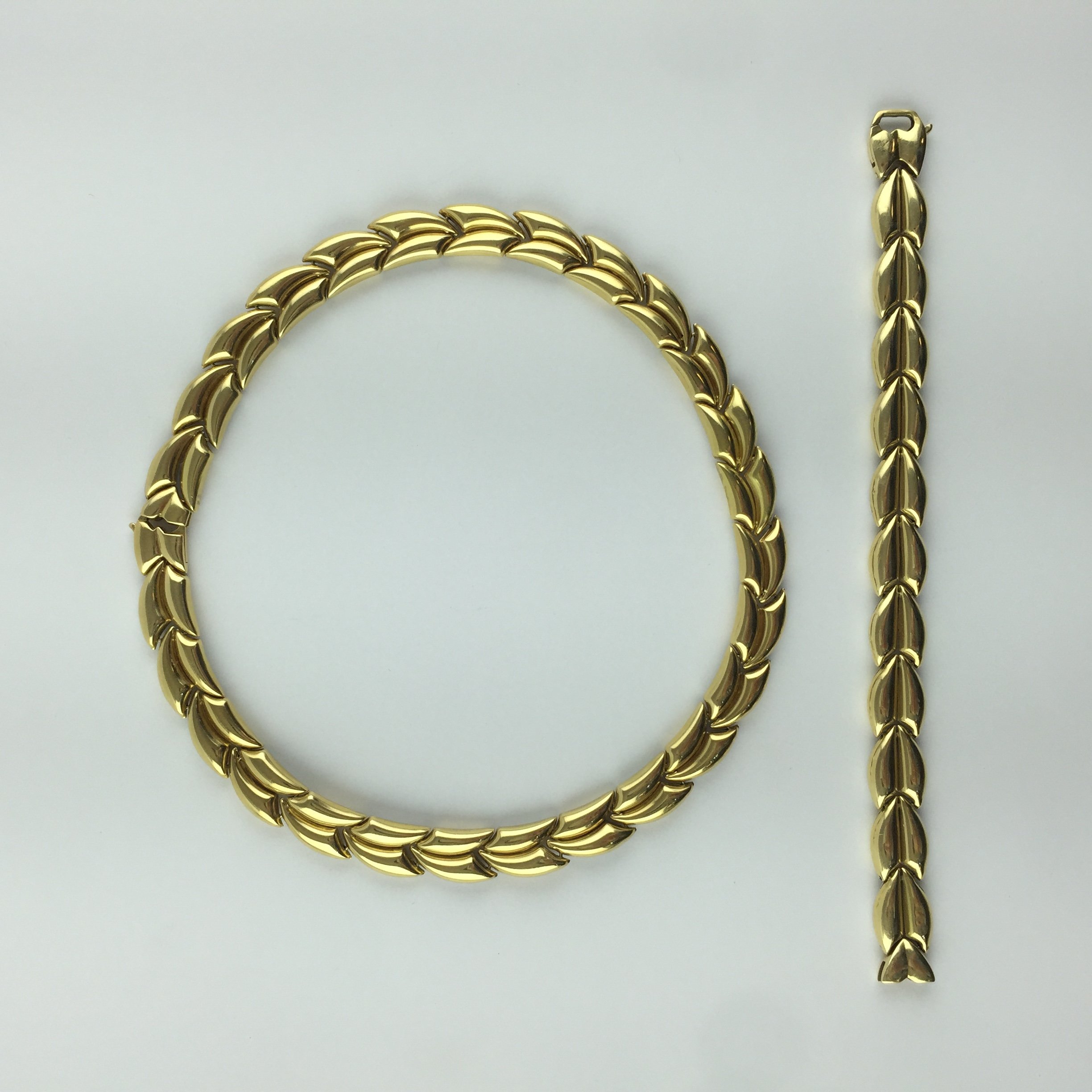 Collar y pulsera oro 18 K