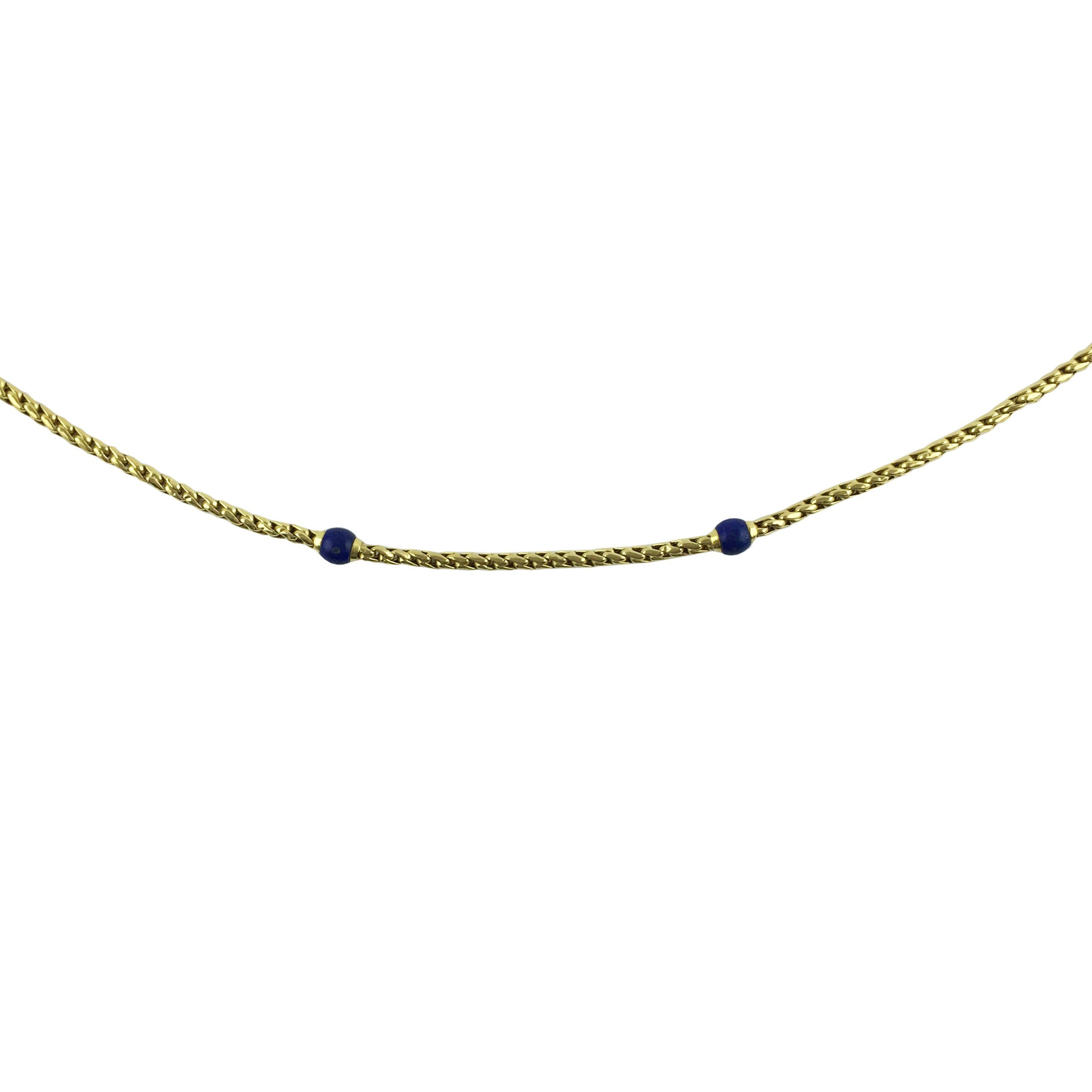 Collar oro 18 K y lapislázuli