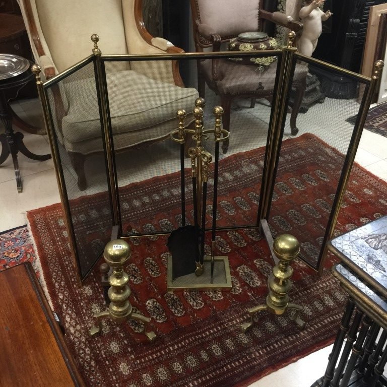 Juego de estufa en bronce