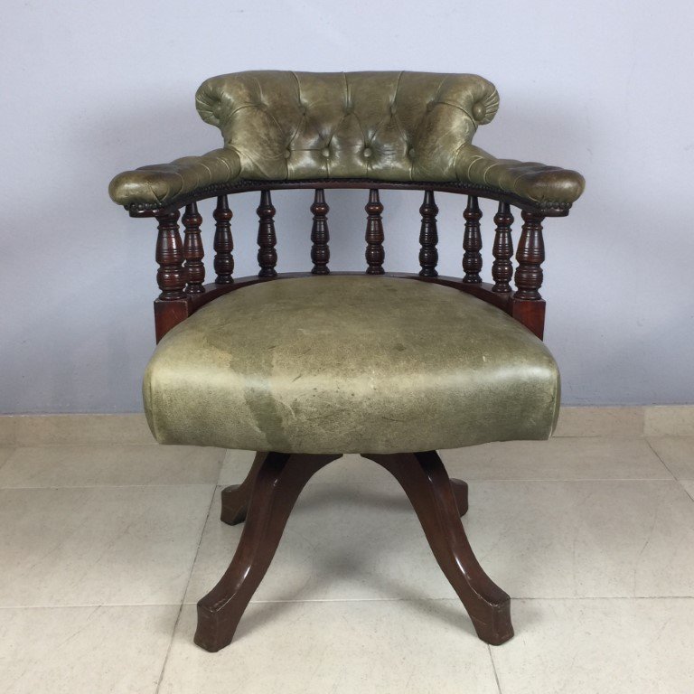 Sillón inglés en caoba