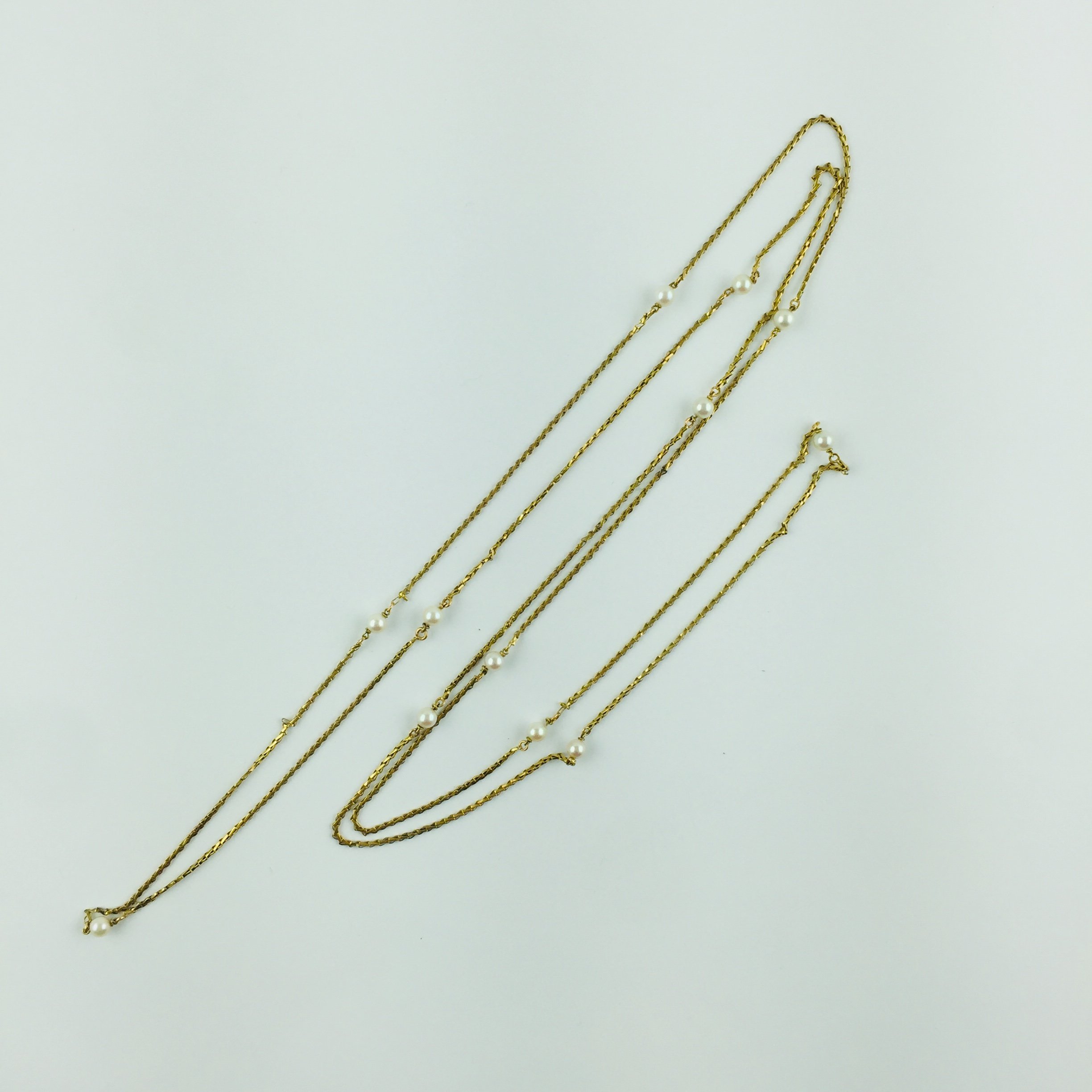 Collar oro 18 K y perlas