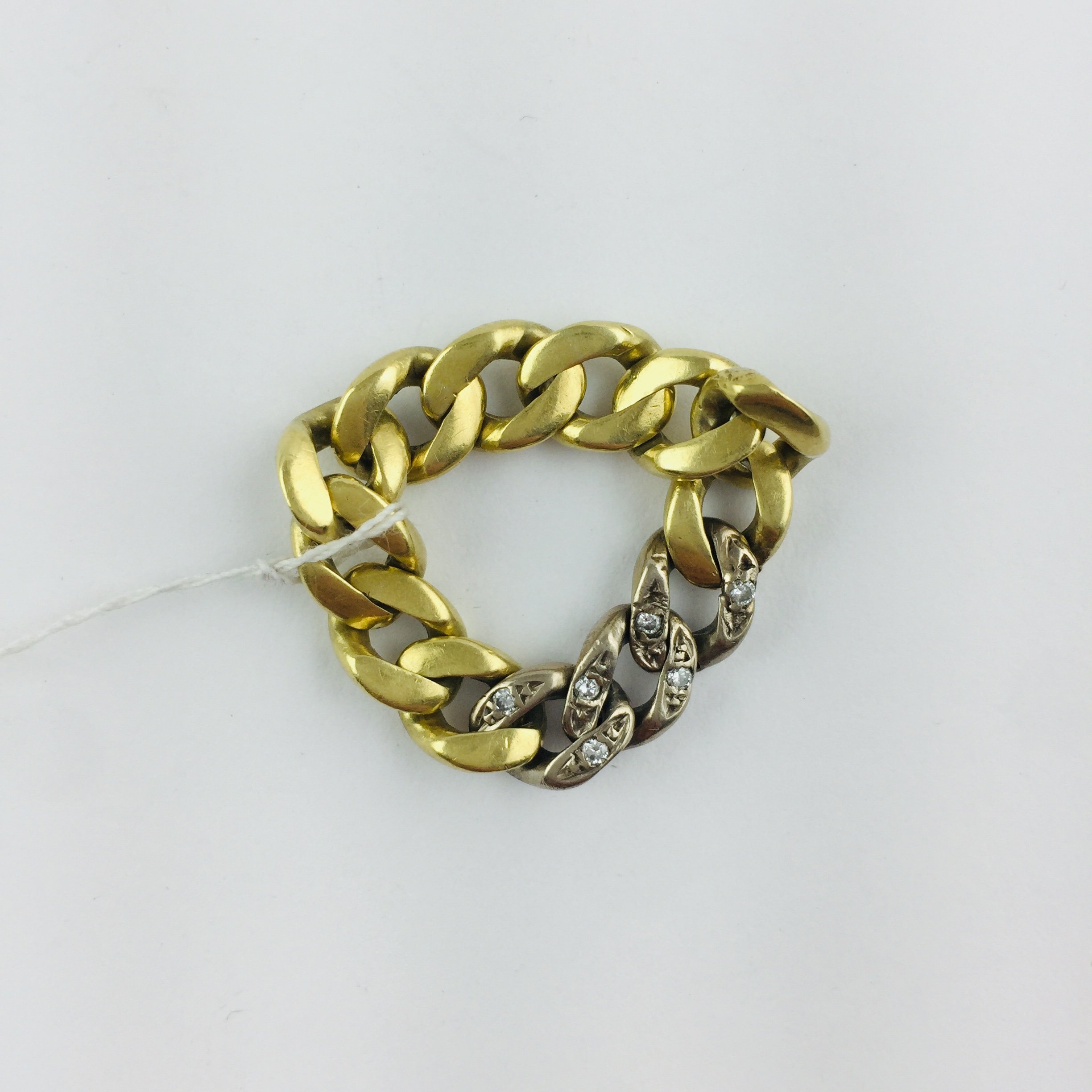 Anillo oro 18 K y brillantes