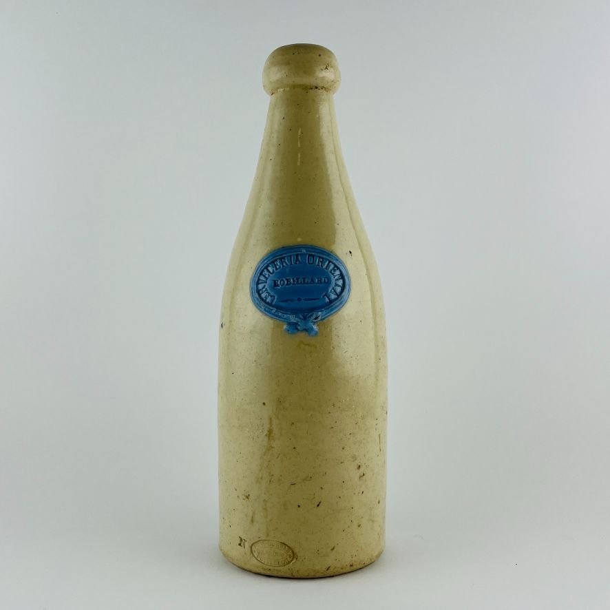 Botella uruguaya en gres