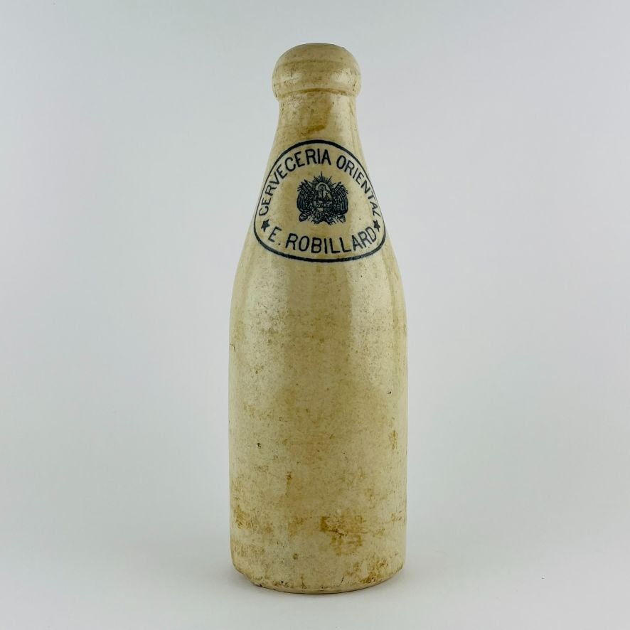 Botella uruguaya en gres