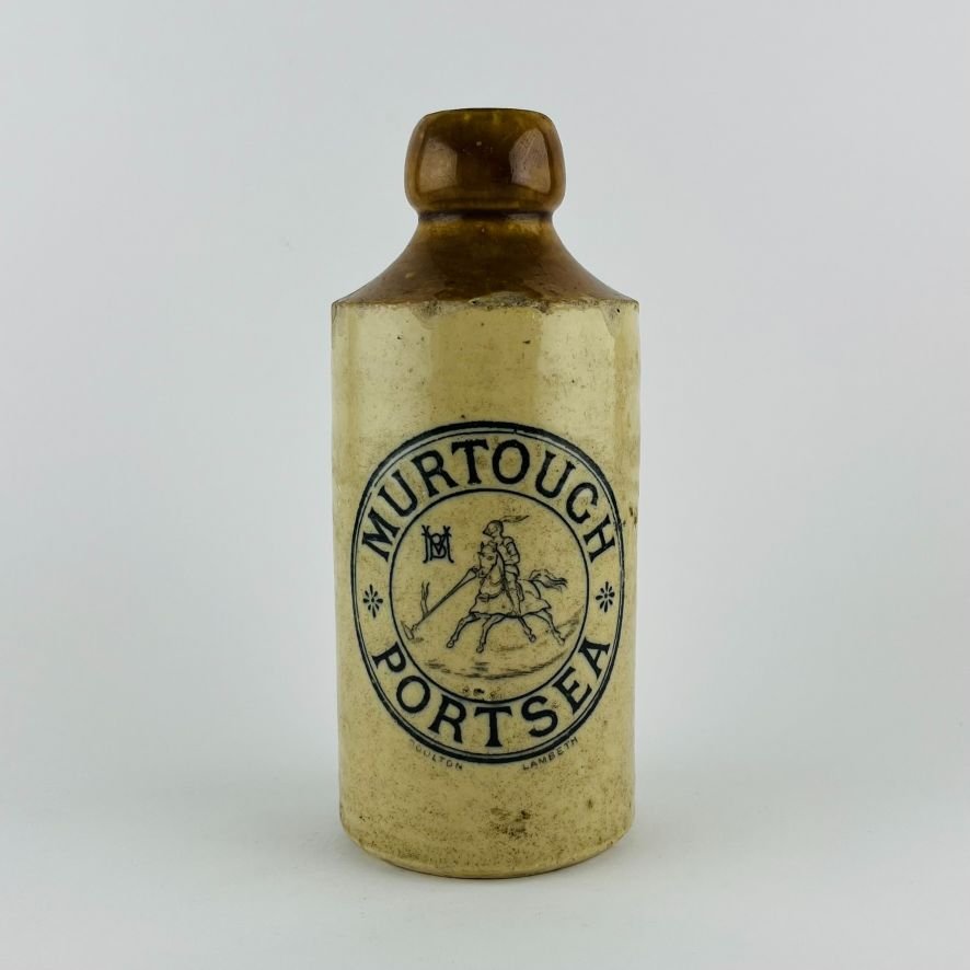 Tres botellas inglesas en gres - Imagen 3